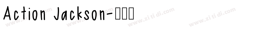Action Jackson字体转换